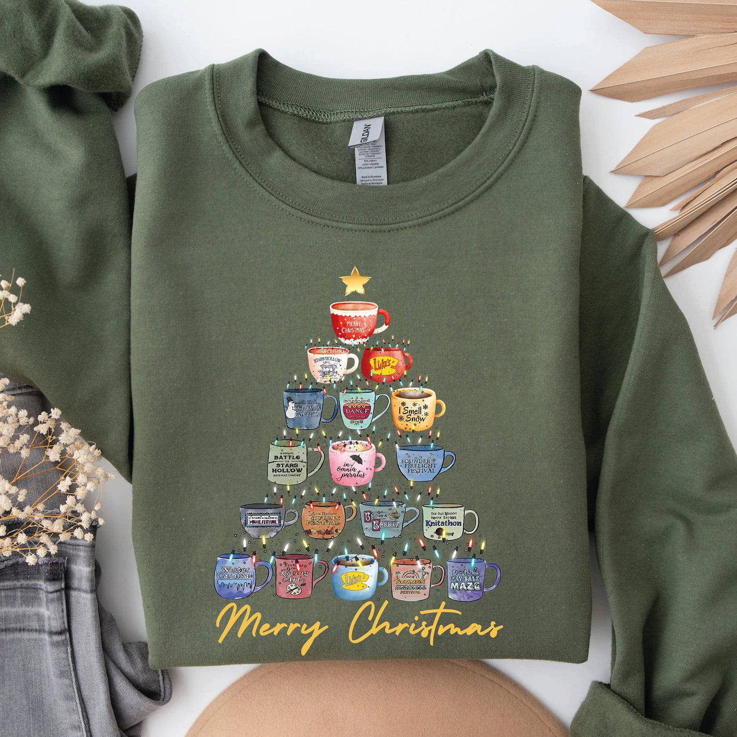 Christmas Lukes Stars Hollow Sweatshirt and Hoodie T-Shirts