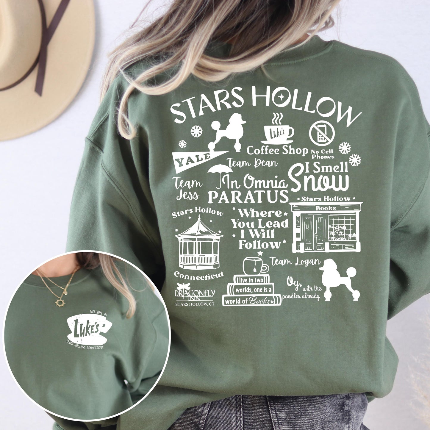 Stars Hallow Lukes Sweatshirt Shirt Hoodies Adult