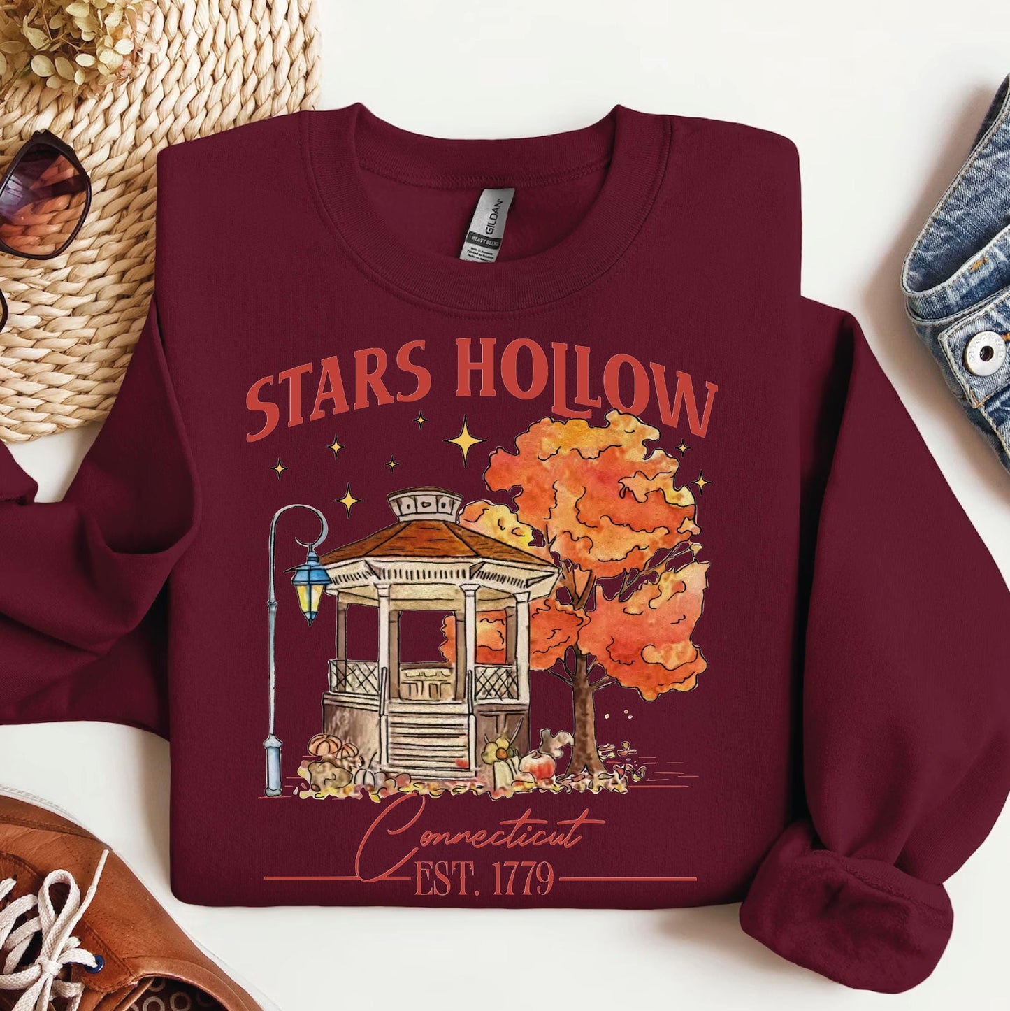 Autumn Stars Hallow Lukes Sweatshirt Shirt Hoodies Adult