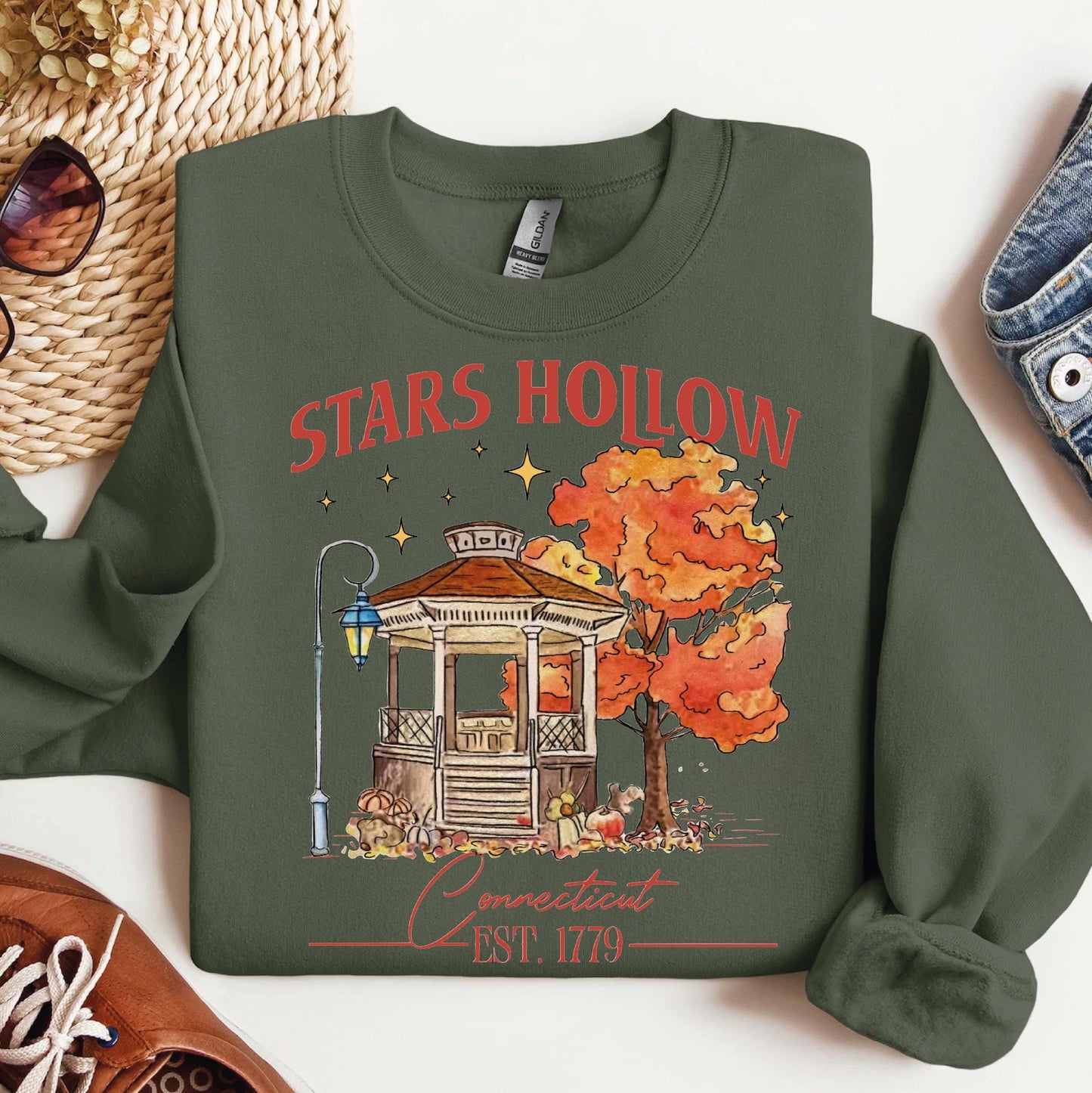 Autumn Stars Hallow Lukes Sweatshirt Shirt Hoodies Adult