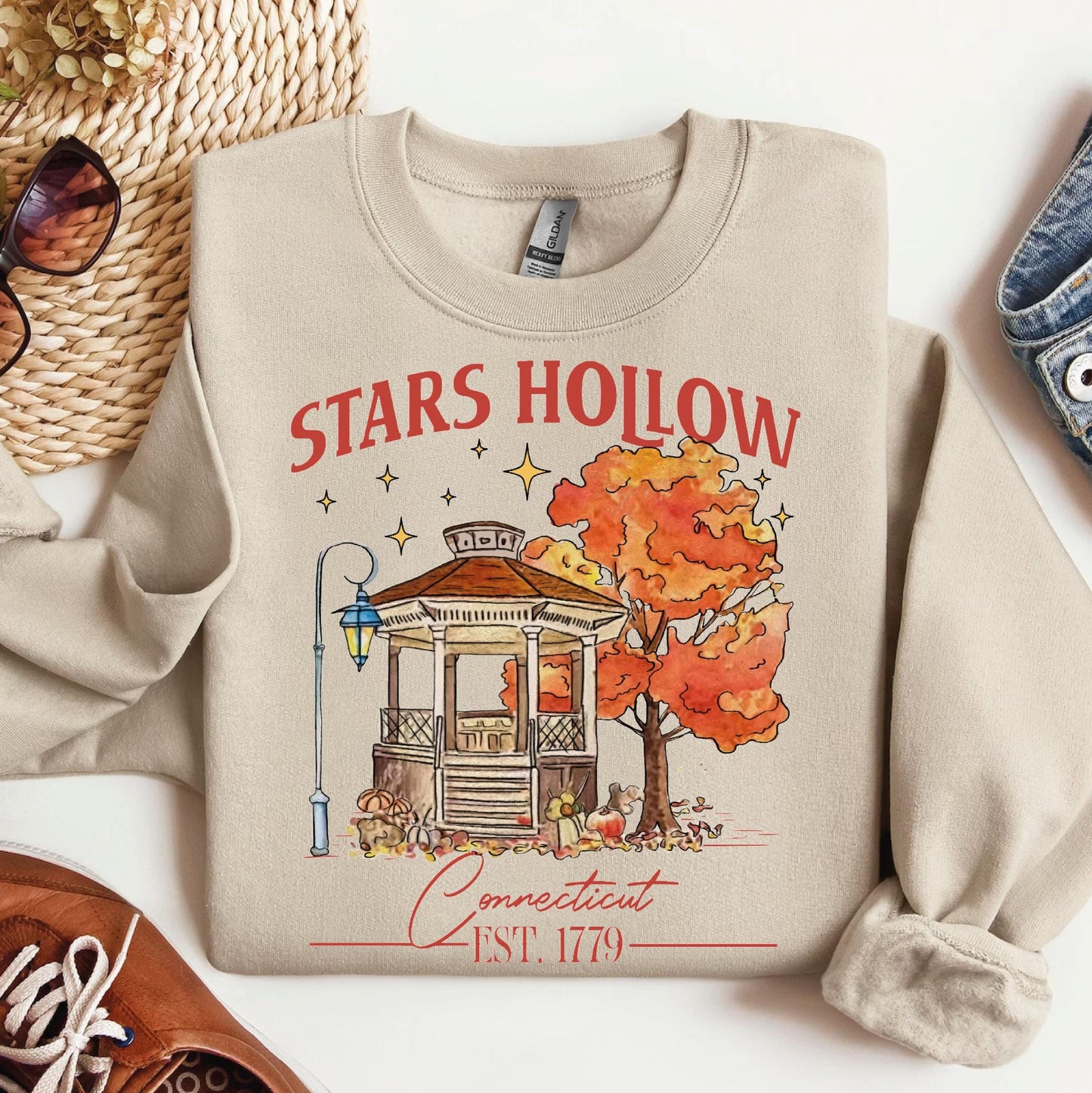 Autumn Stars Hallow Lukes Sweatshirt Shirt Hoodies Adult