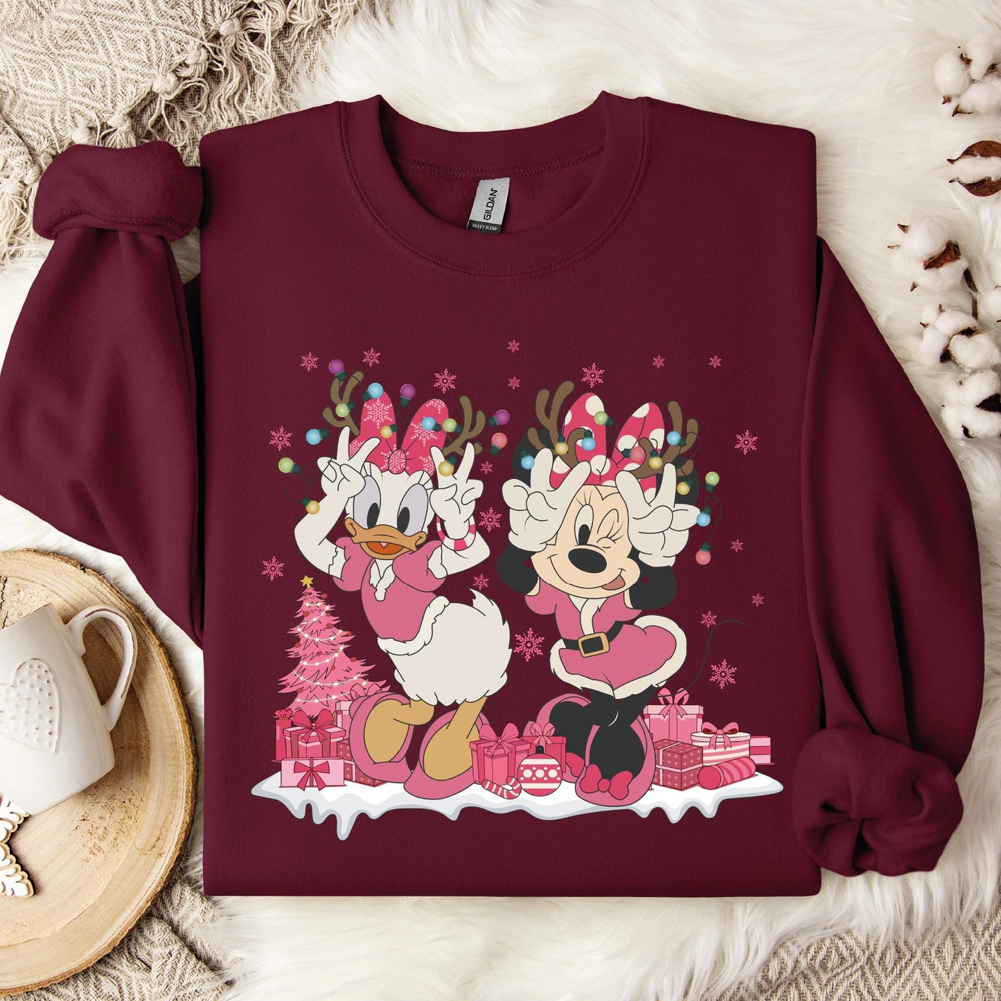 Disney Couple Family Christmas Sweatshirt and Hoodie T-Shirts