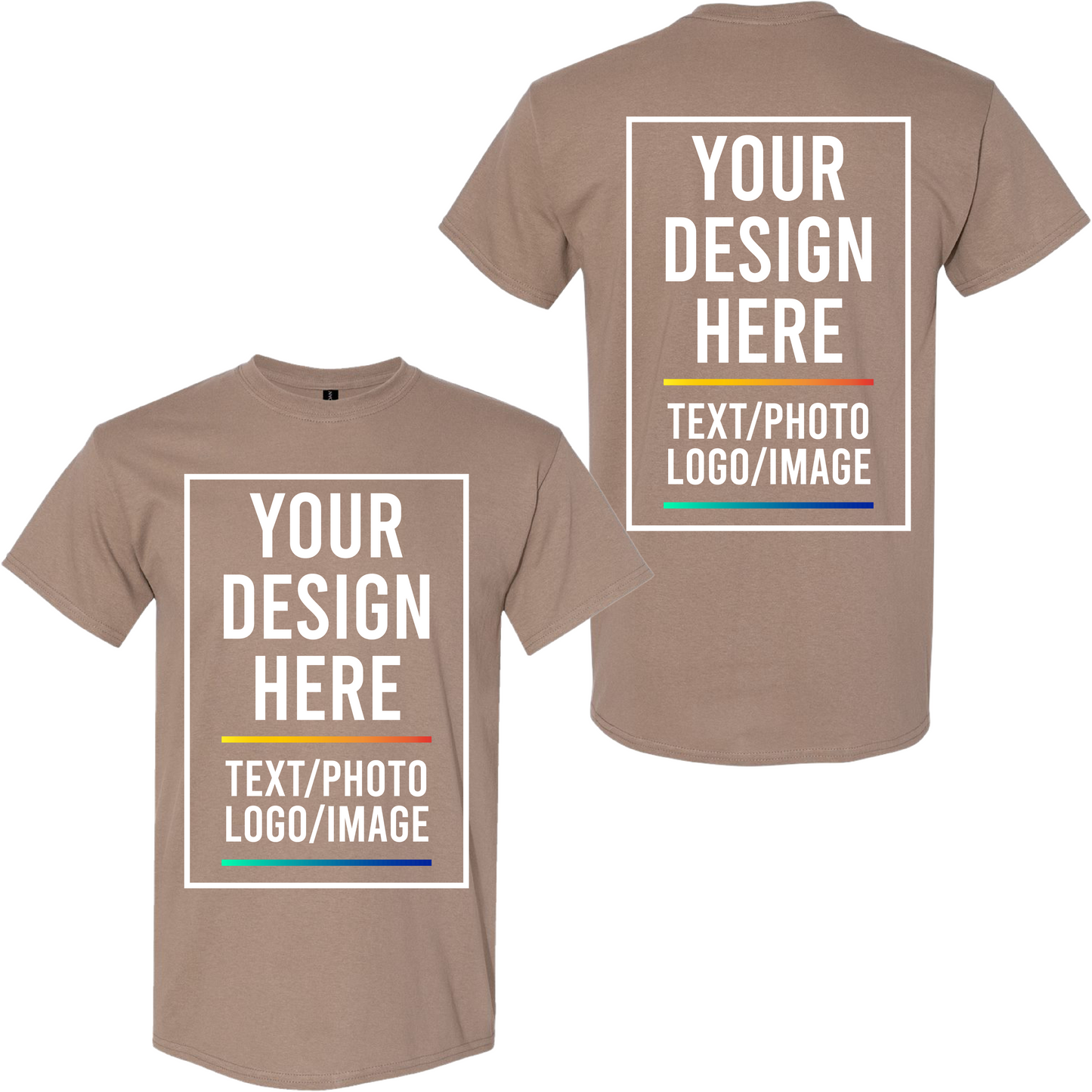 Custom Logo Gildan 5000 Heavy Cotton T-Shirt