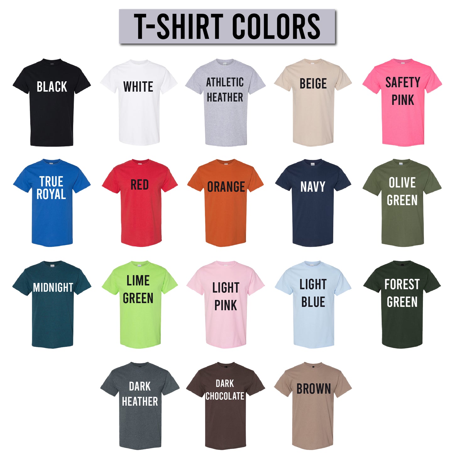 Custom Logo Gildan 5000 Heavy Cotton T-Shirt