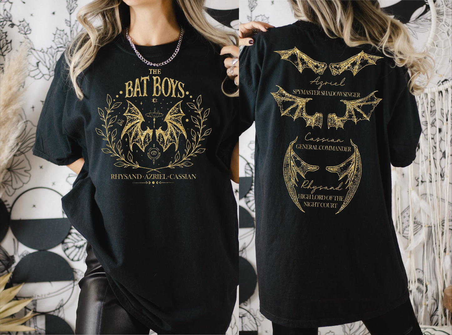 Comfort Colors The Bat Boys Double Side Shirt , Bat Boys Shirt, Velaris Acotar Shirt, Cassian General Tshirt, Night Court Tee  L117