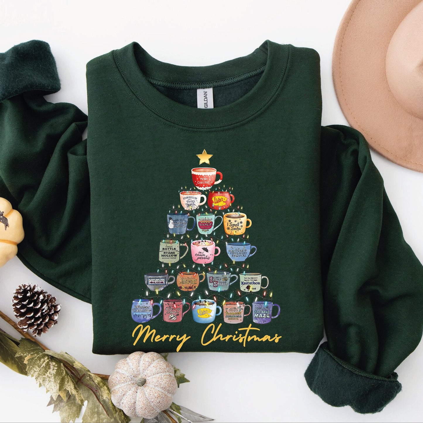 Christmas Lukes Stars Hollow Sweatshirt and Hoodie T-Shirts