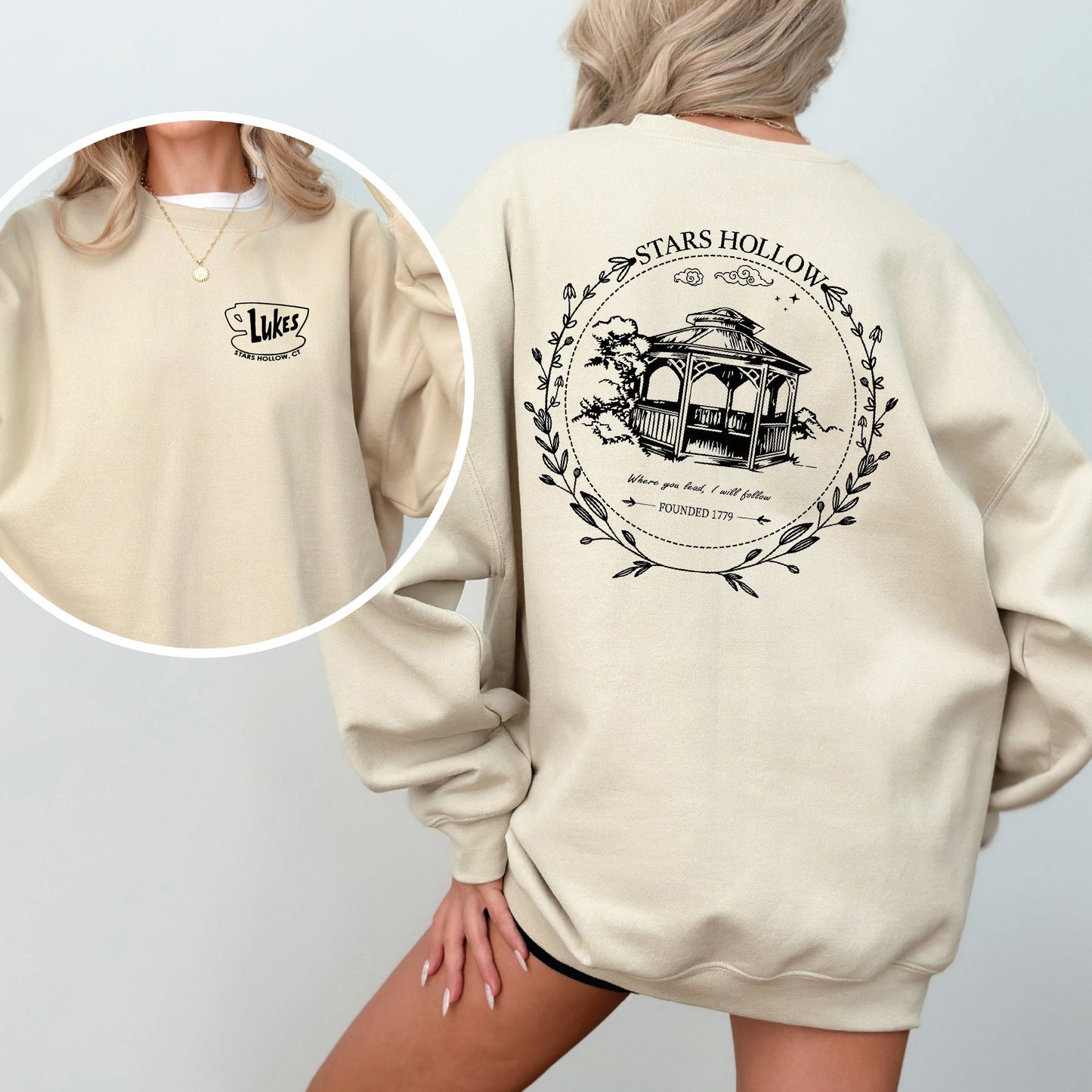 Stars Hallow Lukes Sweatshirt Shirt Hoodies Adult