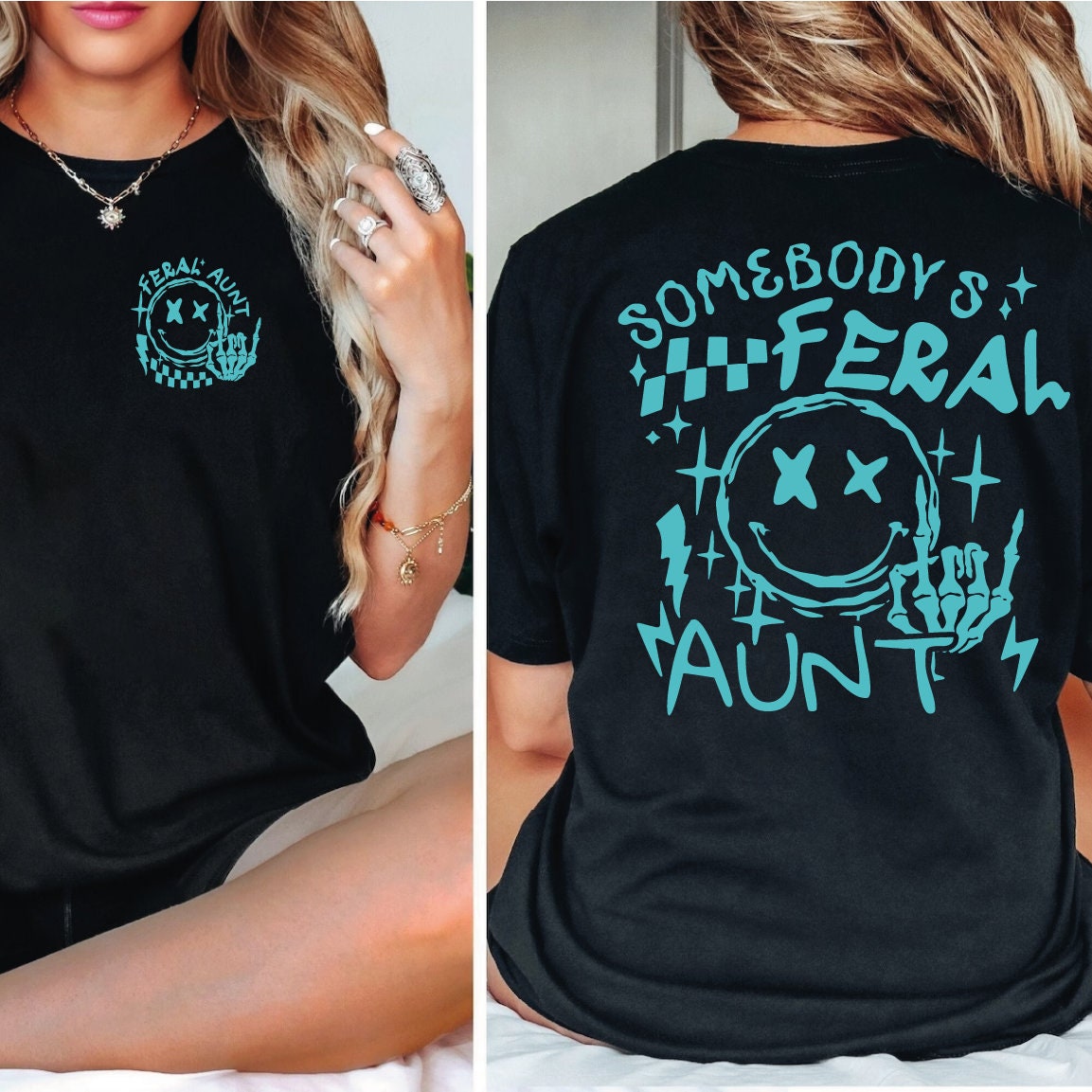 Somebody's Feral Aunt Shirt, Aunt Shirt, Aunt Life T-Shirt, Trendy Aunt Tee, Sarcastic Aunt Shirt