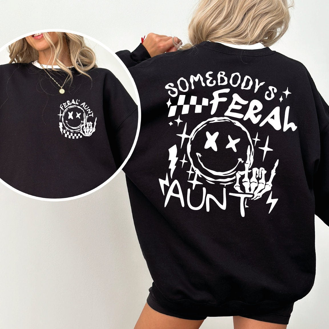 Somebody's Feral Aunt Shirt, Aunt Shirt, Aunt Life T-Shirt, Trendy Aunt Tee, Sarcastic Aunt Shirt