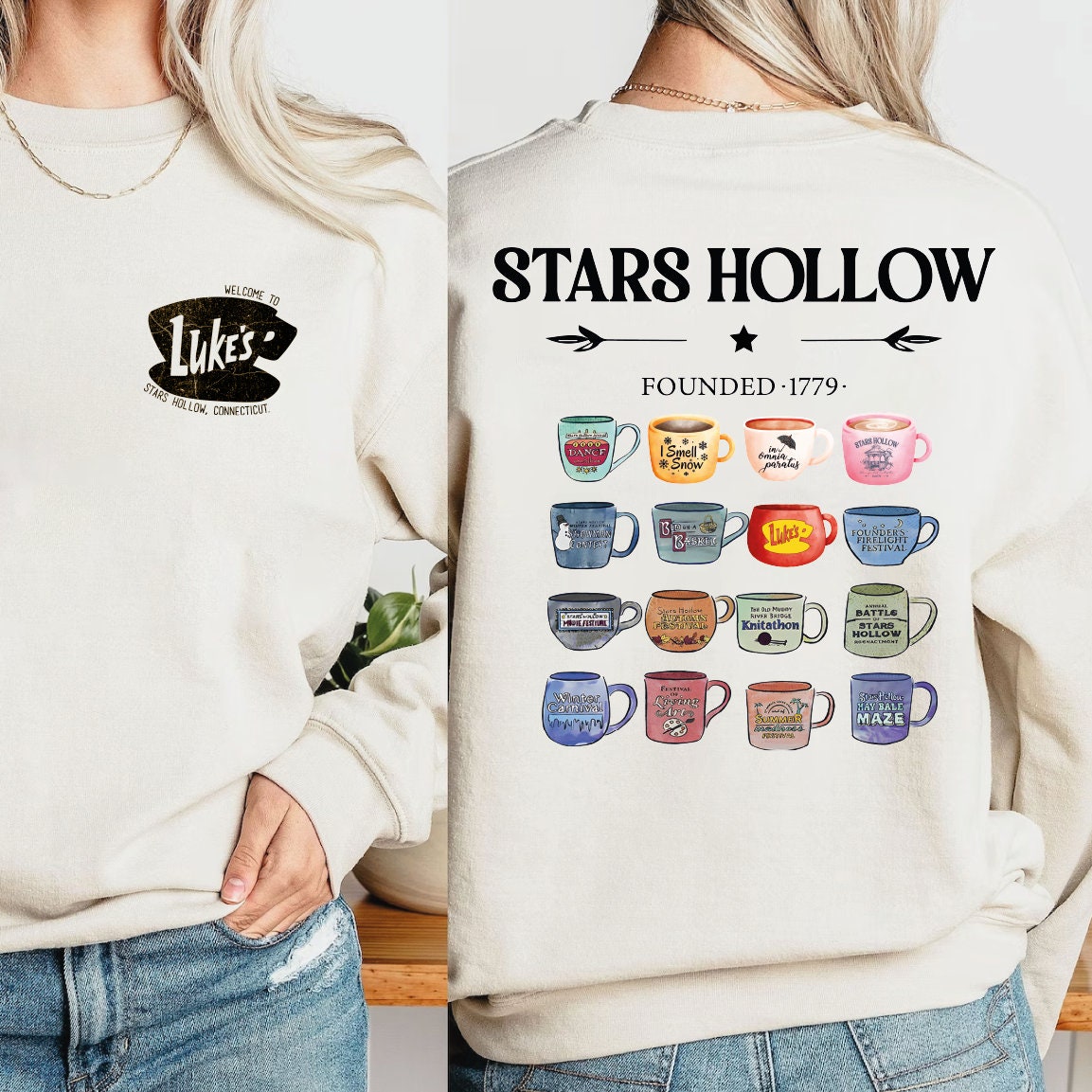 Stars Hallow Lukes Sweatshirt Shirt Hoodies Adult, Gift For Mom