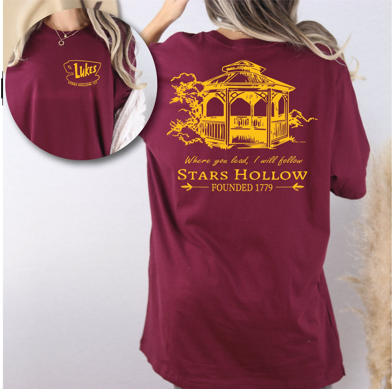 Stars Hallow Lukes Sweatshirt Shirt Hoodies Adult