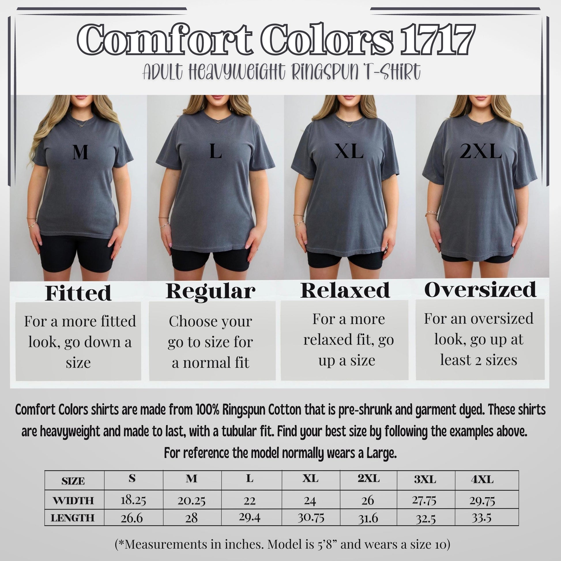 a women&#39;s t - shirt with the measurements for each shirt