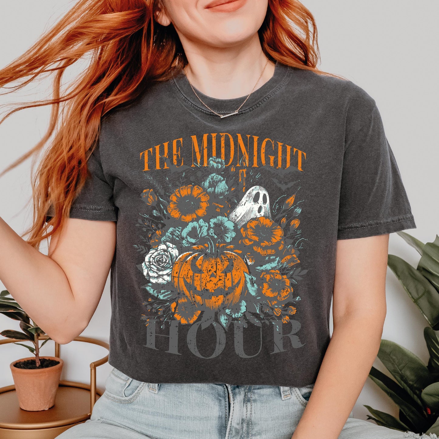 The Midnight Hour Shirt, Halloween Spooky Pumkin Retro Shirt, Fall Season Shirt,