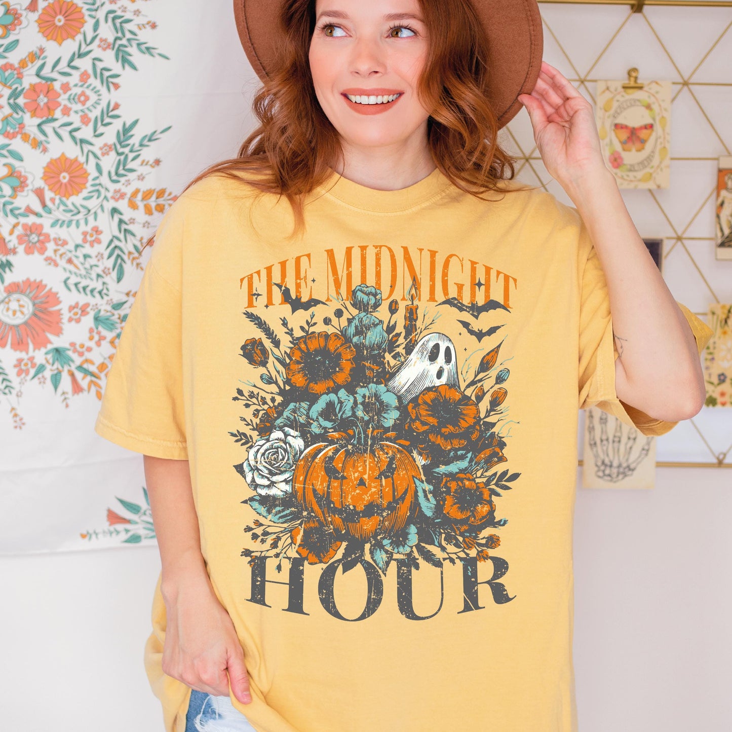 The Midnight Hour Shirt, Halloween Spooky Pumkin Retro Shirt, Fall Season Shirt,
