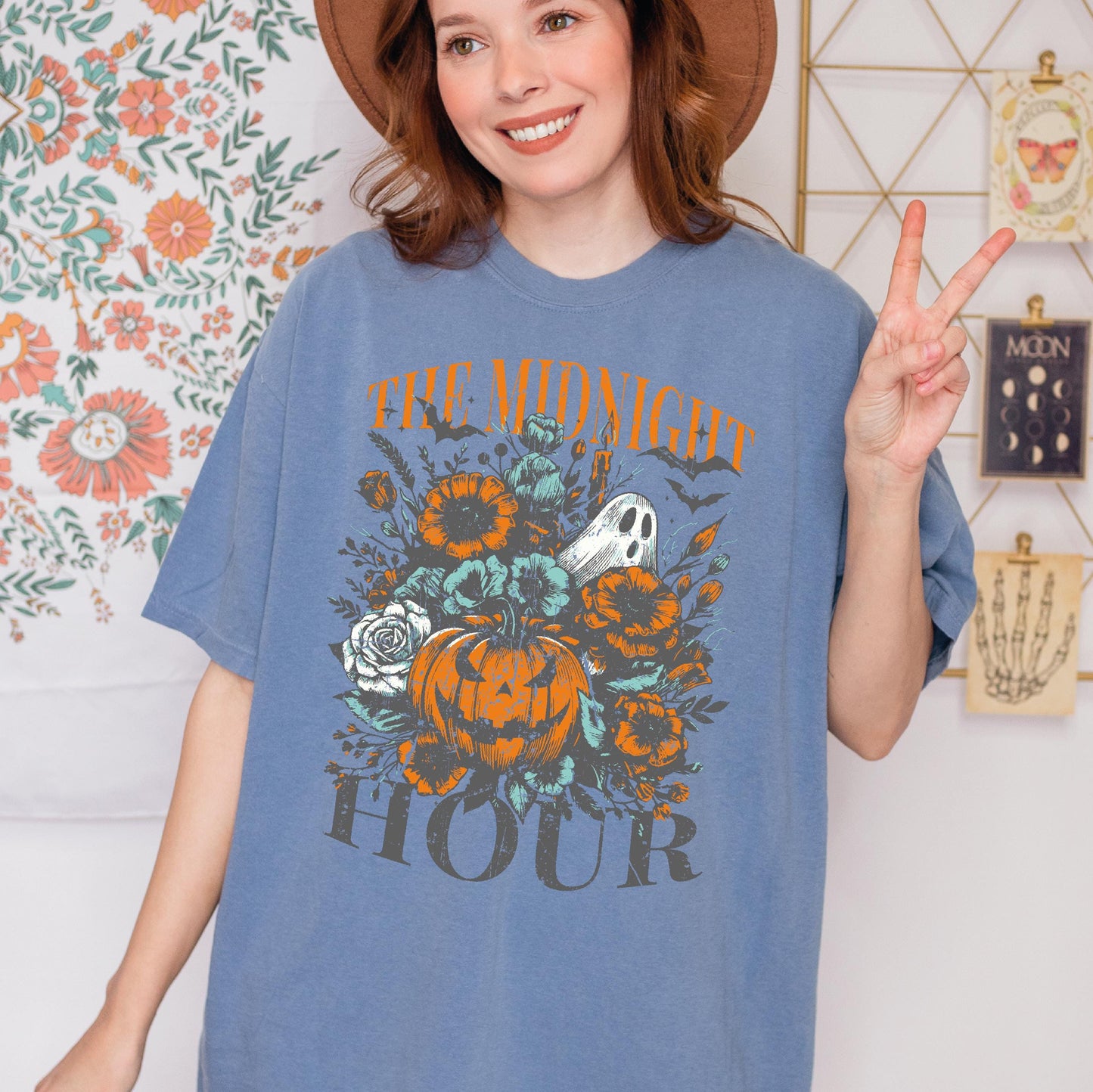 The Midnight Hour Shirt, Halloween Spooky Pumkin Retro Shirt, Fall Season Shirt,