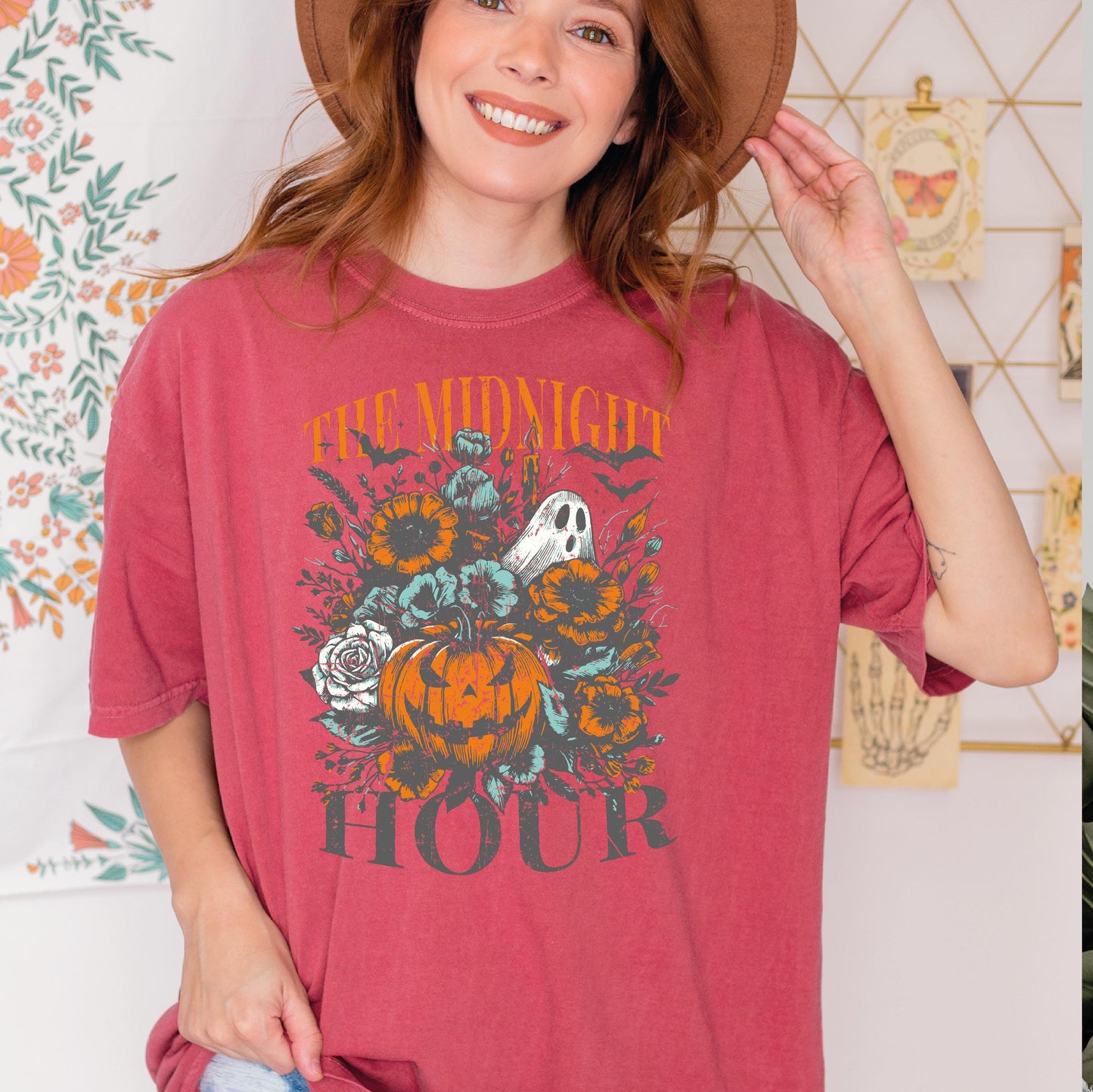 The Midnight Hour Shirt, Halloween Spooky Pumkin Retro Shirt, Fall Season Shirt,