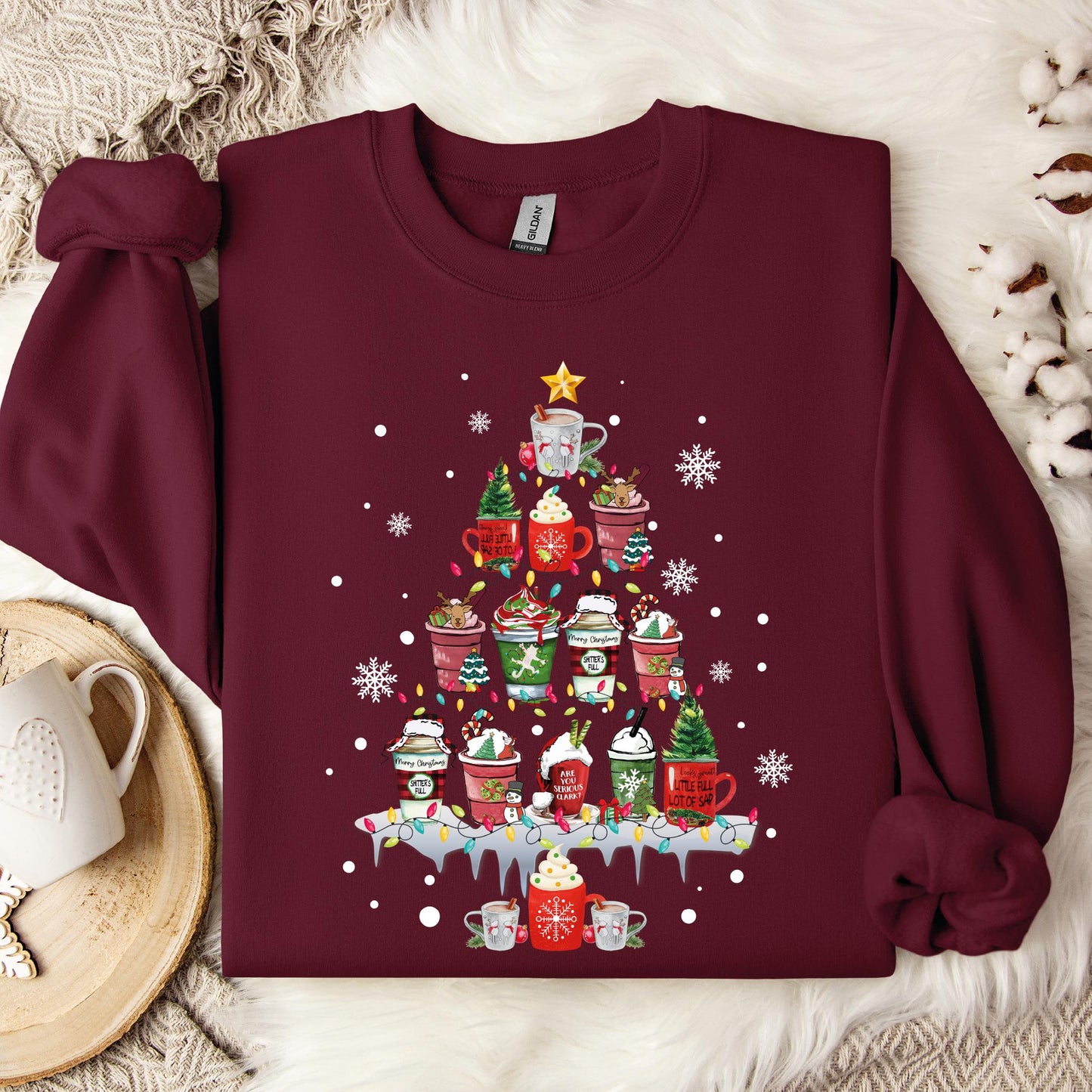 Christmas Coffee Sweatshirt, Cute Christmas Tees, Christmas Shirt, Christmas T-Shirt, Christmas Tees for Women, Chritmas Gift