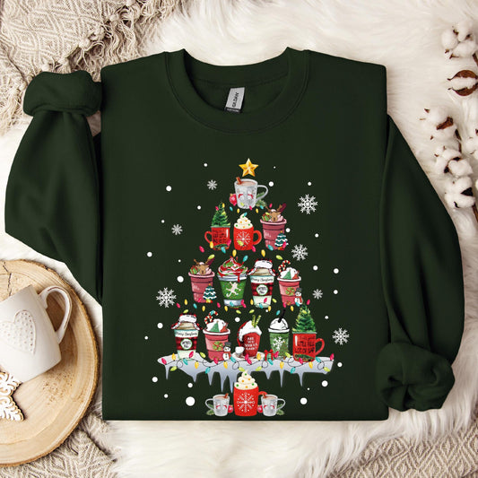Christmas Coffee Sweatshirt, Cute Christmas Tees, Christmas Shirt, Christmas T-Shirt, Christmas Tees for Women, Chritmas Gift