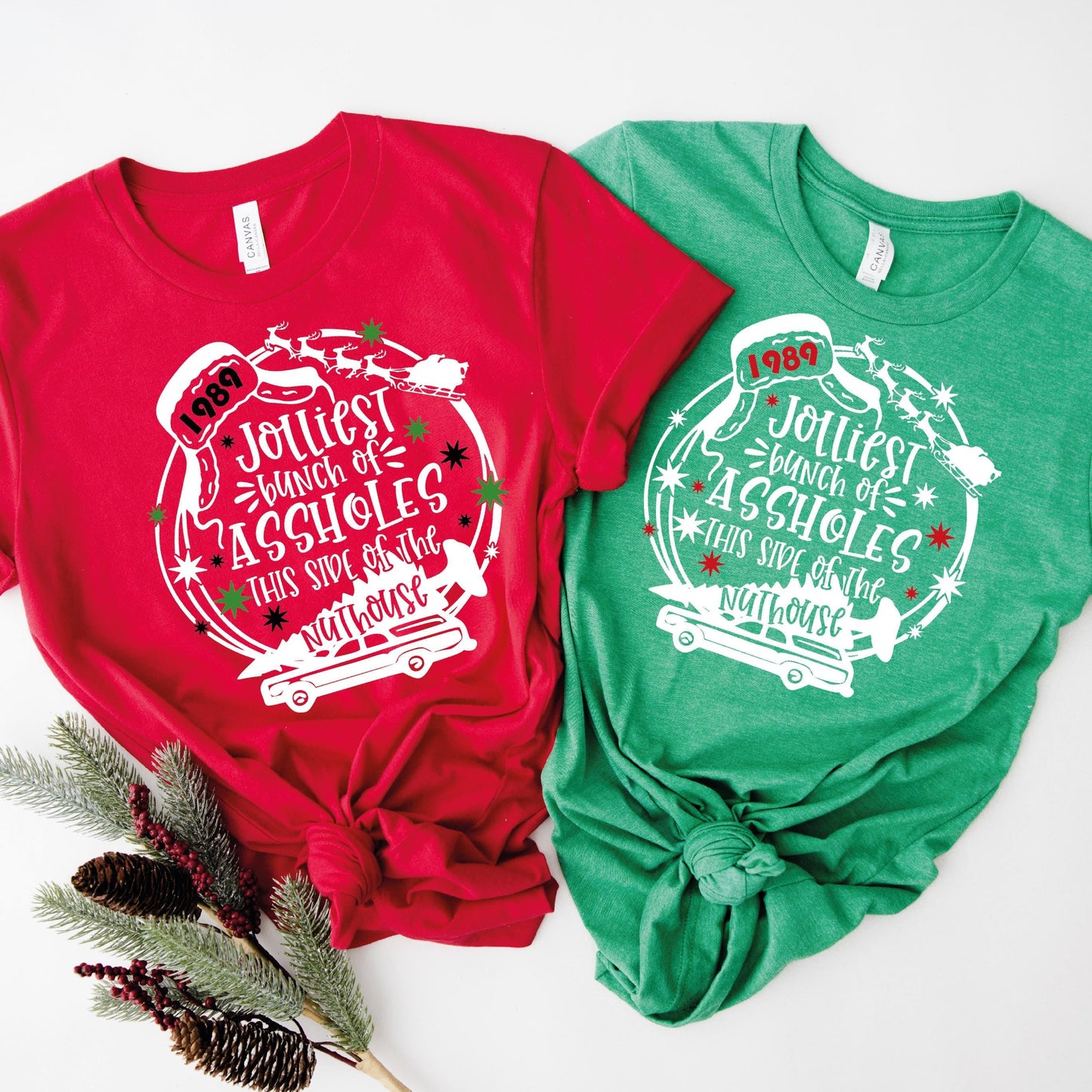 Jolliest Bunch of Funny Christmas Shirt, Christmas Tree shirt, Comfort colors shirt